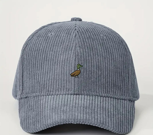 Green Duck Corduroy Baseball Cap